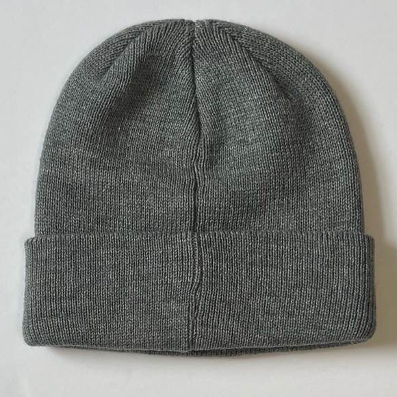 3/$30 Adidas Originals Logo Beanie Cap Gray White Trefoil Folded Cuff Hat NEW - Picture 3 of 7